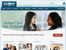 Tablet Screenshot of excelehomecare.com